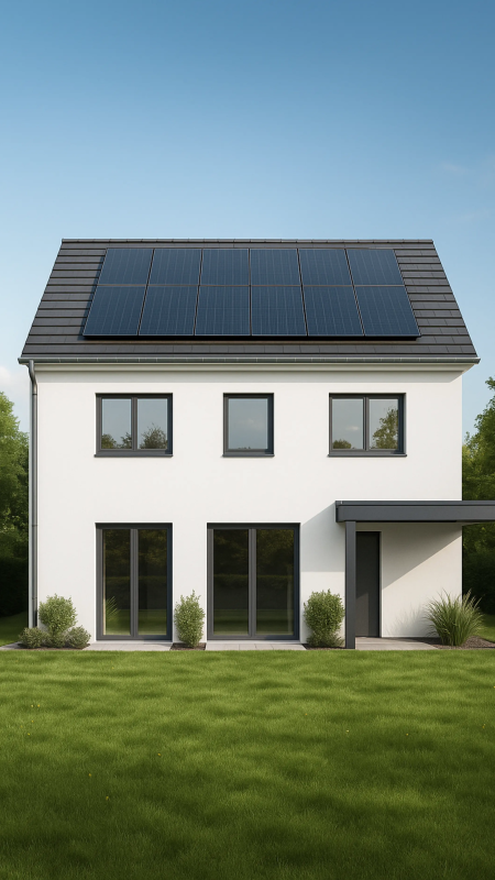 Moderne Villa Mit Solarpanels